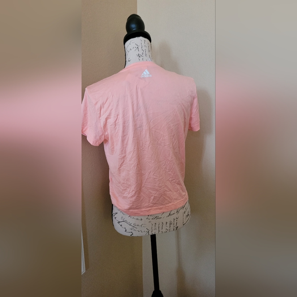 adidas Pink Short Sleeve Tee - Picture 3 of 5